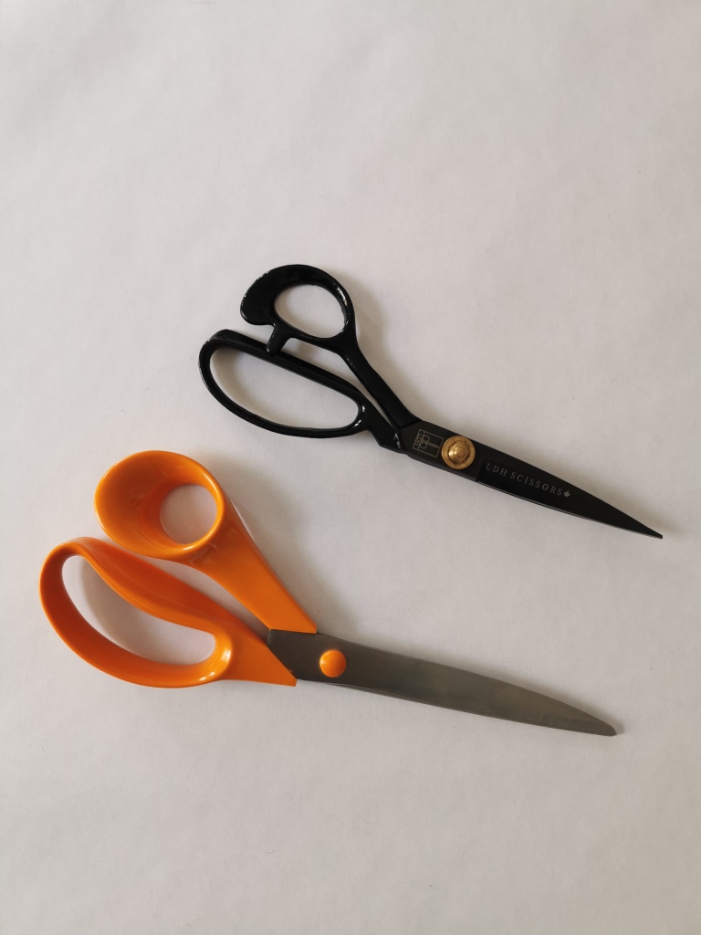 LDH Fabric Shears, Midnight Edition, Rubber Handle, Multiple Sizes 